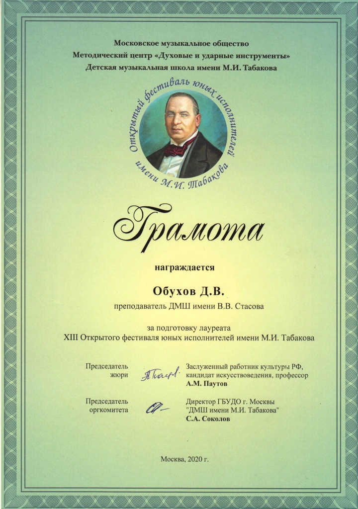 Благодарности 2020
